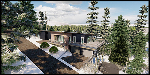 4K 3D RENDERING TO APLINE  HOUSE